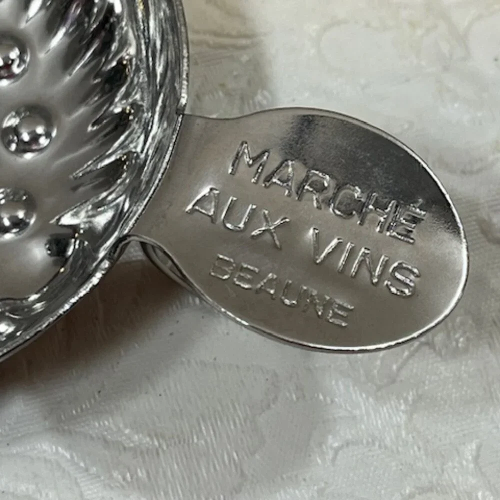 VTG Metal Wine Taster Cup Marché Aux Vins Beaune France 4